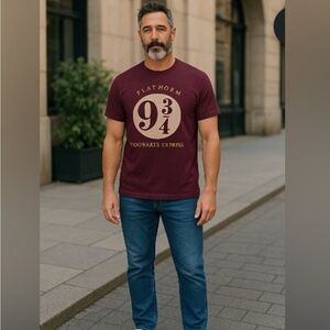 Warner Bros. Burgundy Platform 9 3/4 Tee